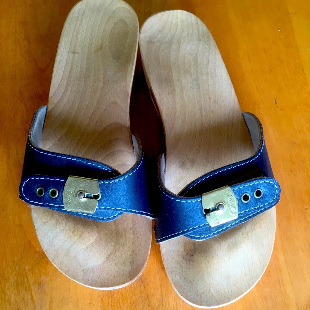 Dr Scholl vintage wooden exercise sandals